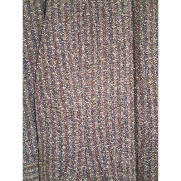 Vintage Woolrich Womens Medium Wool Button Up Shirt Jacket Striped Long Sleeve - Picture 11 of 11